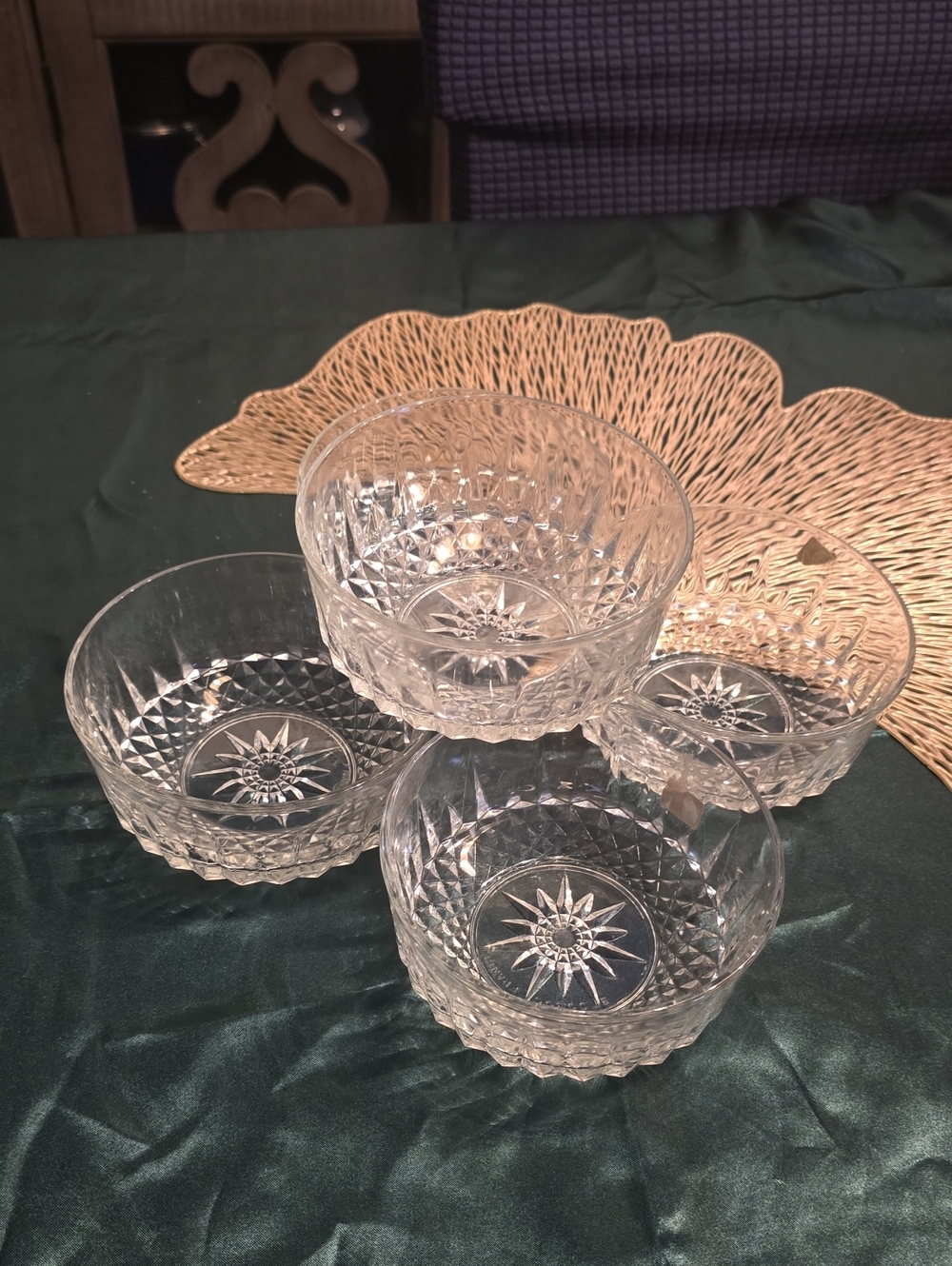 Clear Glass Dessert Bowls - Set of 5
